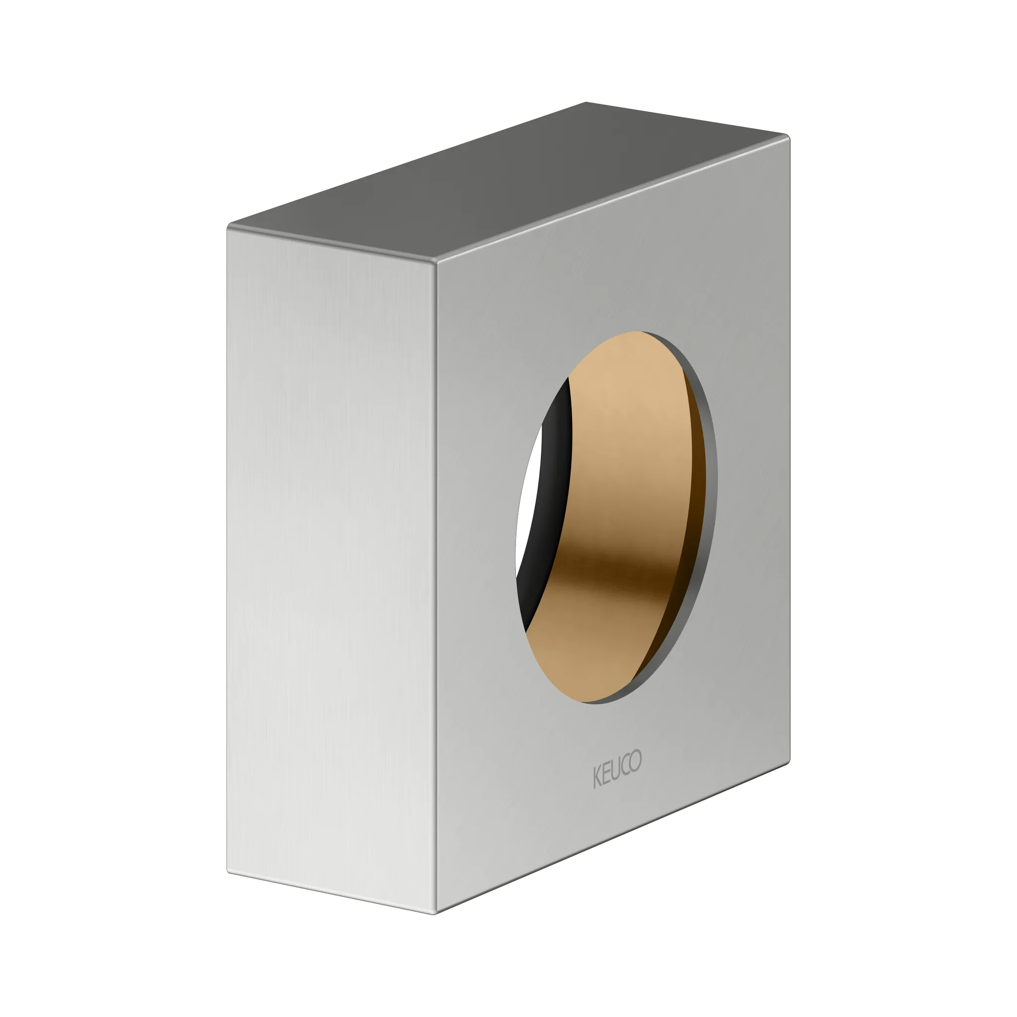 KEUCO IXMO Verlängerungs-Rosette für Ventile Unterputz, eckig, 25 mm Edelstahl-finish