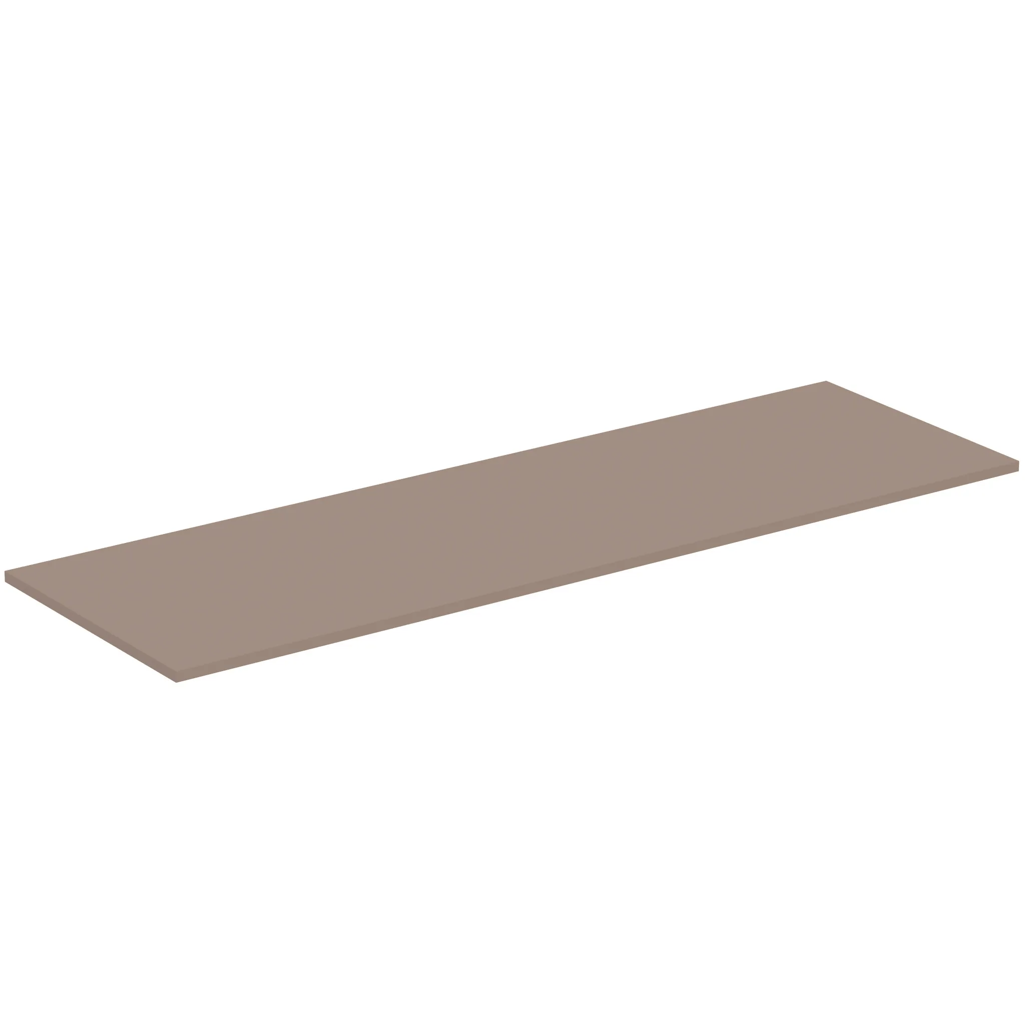 Waschtischplatte i.life B ohne Ausschnitt 1604x506x18mm Weiß matt
