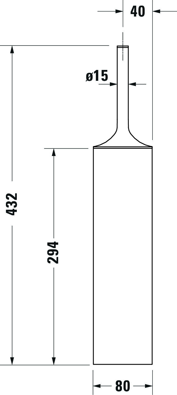 Starck T Bürstengarnitur, Akzentfarbe:, 80x80x432 mmk