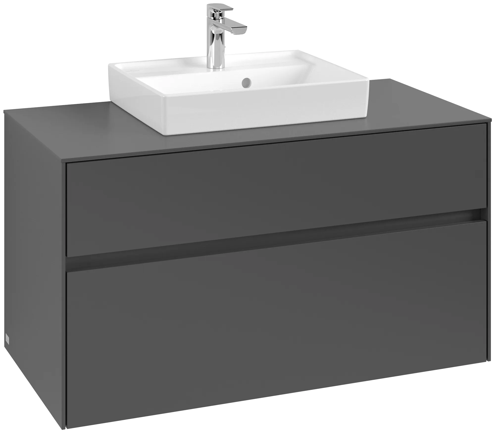 Villeroy & Boch Collaro Waschbeckenunterschrank C01600, 1000 x 548 x 500 mm, Graphite