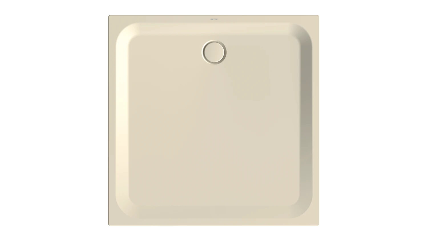 Bette quadrat Duschwanne „BetteUltra“ 1200 × 1200 mm ohne Oberflächenbeschichtung, mit BetteGlasur Plus, ohne Wannenträger, in Pergamon