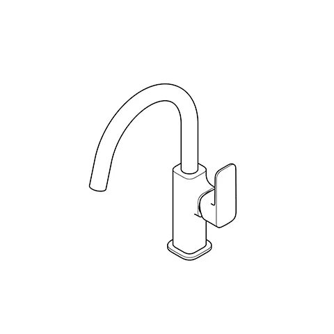 Kludi RENON Waschtisch-Einhandmischer DN 15, seitliche Betätigung Brushed Gunmetal Kludi RENON Waschtisch-Einhandmischer DN 15, seitliche Betätigung Brushed Gunmetal