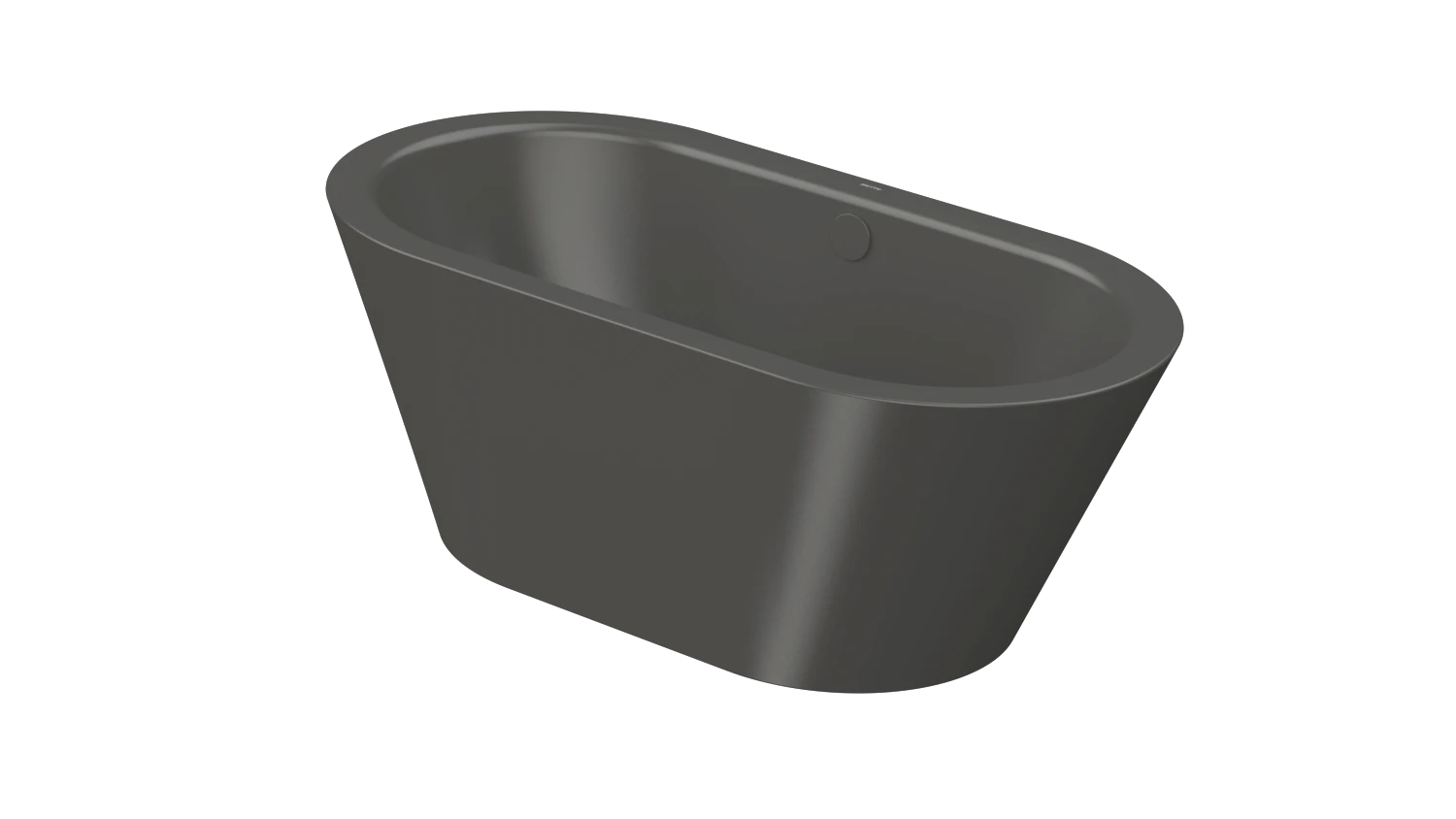 Bette Badewanne „BetteStarlet Oval Silhouette“ freistehend oval 150 × 80 cm in Anthracite