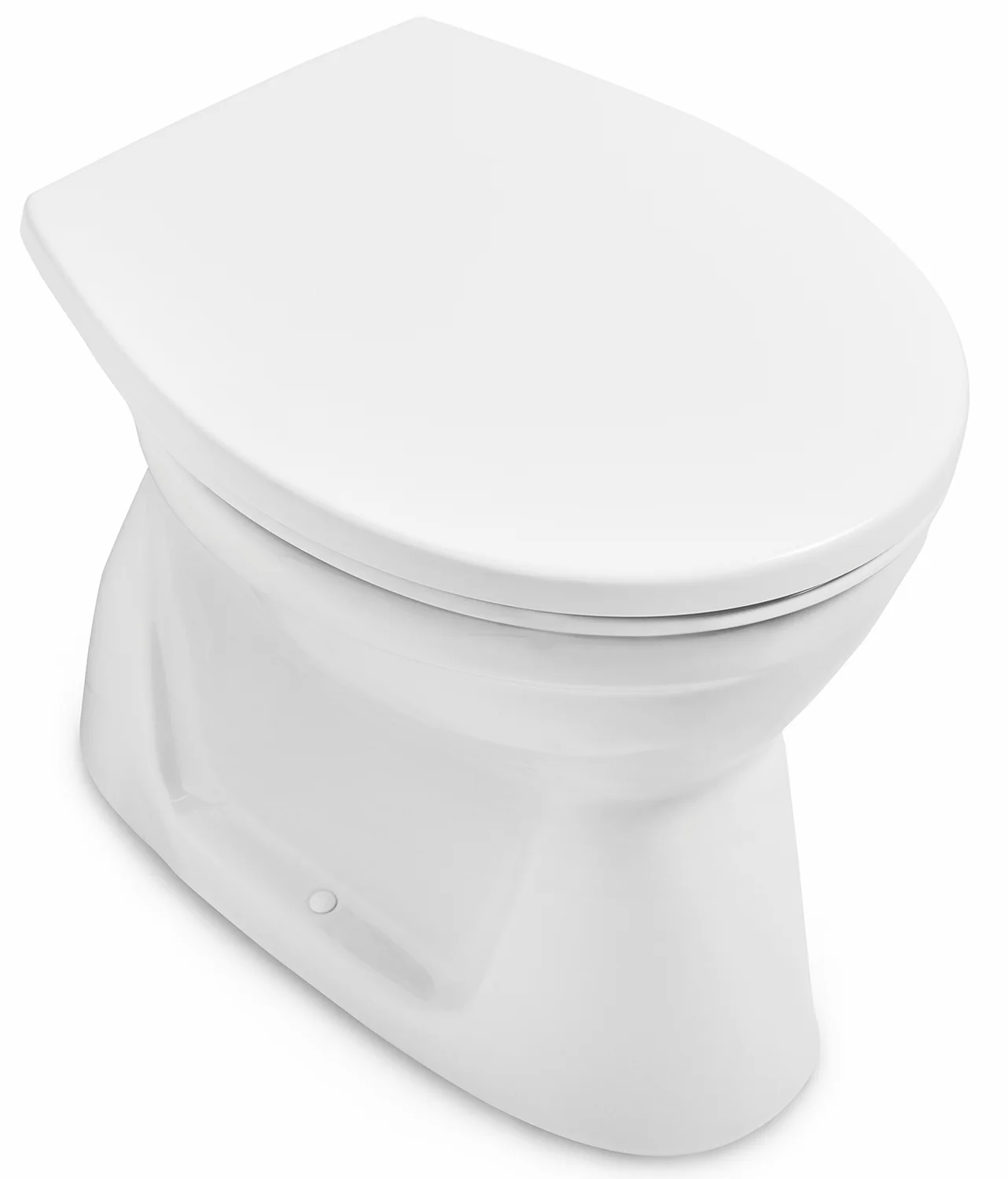 Flachspül-WC spülrandlos O.novo 7619R1, 360 x 525 x 395 mm, Oval, bodenstehend, Abgang senkrecht, Weiß Alpin Flachspül-WC spülrandlos O.novo 7619R1, 360 x 525 x 395 mm, Oval, bodenstehend, Abgang senkrecht, Weiß Alpin