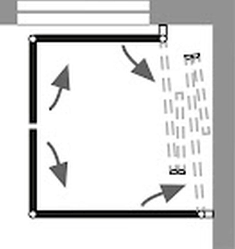 HSK Fensterlösung Duschabtrennung Profil-Drehfalttür pendelbar, 4-teilig „Exklusiv“ Glas Grau, Profile Chromoptik (Alu Hochglanz poliert) HSK Fensterlösung Duschabtrennung Profil-Drehfalttür pendelbar, 4-teilig „Exklusiv“ Glas Grau, Profile Chromoptik (Alu Hochglanz poliert)
