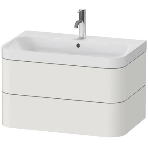 Duravit Waschtischunterschrank c-shaped Set wandhängend „Happy D.2 Plus“ 77,5 × 48 × 49 cm