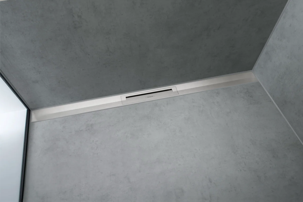 Hansgrohe RainDrain Flex Duschrinne 1000 mm, wandangebunden, höhenverstellbar, Edelstahl V2A, bis zu 60 l/min Ablaufleistung Hansgrohe RainDrain Flex Duschrinne 1000 mm, wandangebunden, höhenverstellbar, Edelstahl V2A, bis zu 60 l/min Ablaufleistung