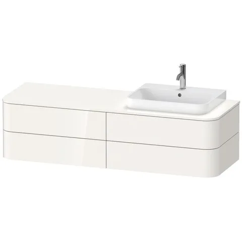 Duravit Waschtischunterschrank wandhängend „Happy D.2 Plus“ 160 × 40,8 × 55 cm, rechts