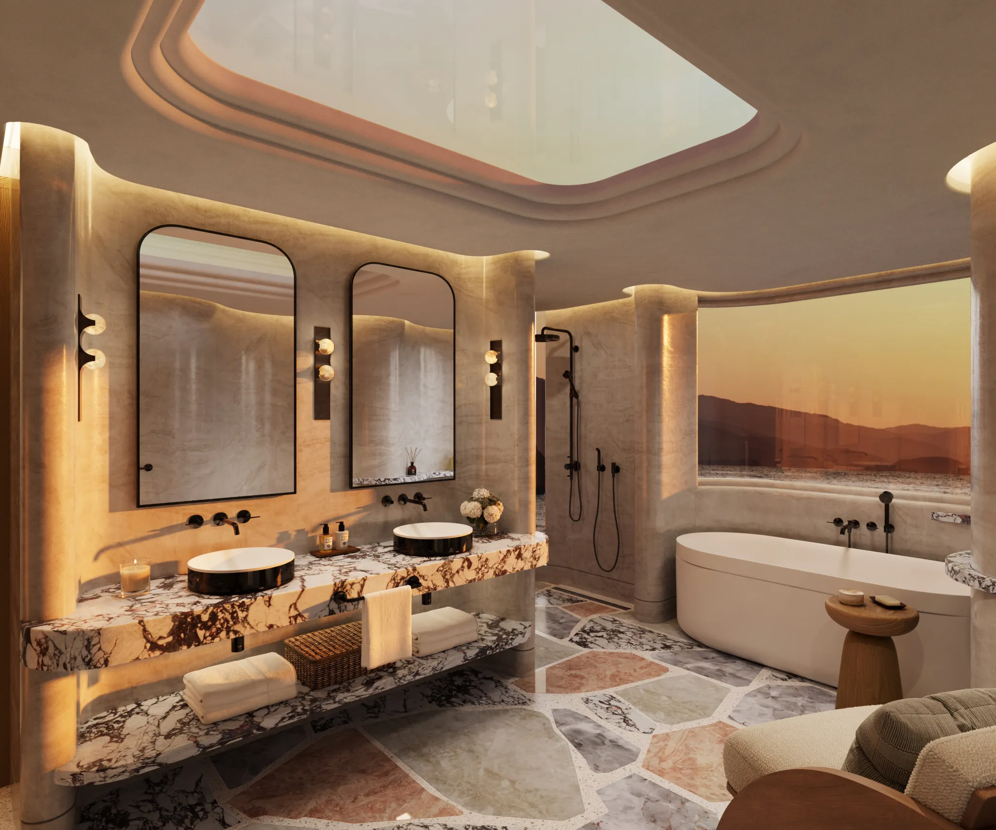 Hansgrohe AXOR Suite Waschbecken & Badewannen Badewanne 1900⁄850, Chrom