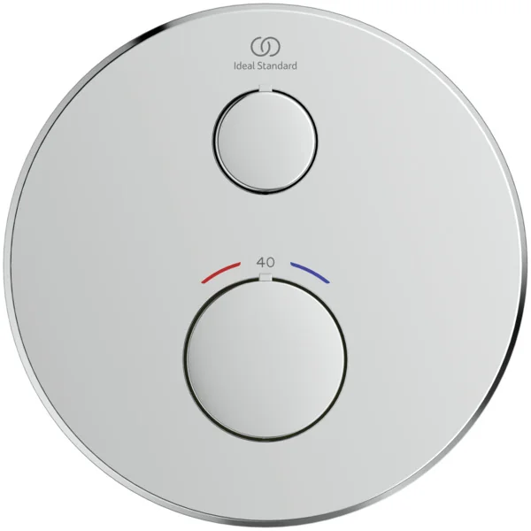Ideal Standard Ceratherm Navigo Unterputz-Thermostat rund Chrom für Wanne & Dusche