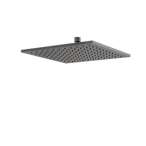 Kludi A-QA Tellerkopfbrause eckig, 300 mm, Gunmetal, DN 15, mit Kugelgelenk