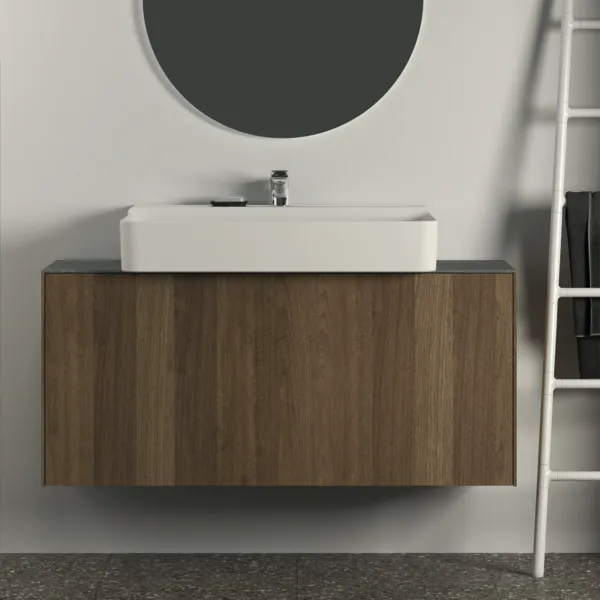 Ideal Standard Waschtischunterschrank „Conca“ 120 × 54 × 37,3 cm Walnuss dunkel Furnier Ideal Standard Waschtischunterschrank „Conca“ 120 × 54 × 37,3 cm Walnuss dunkel Furnier