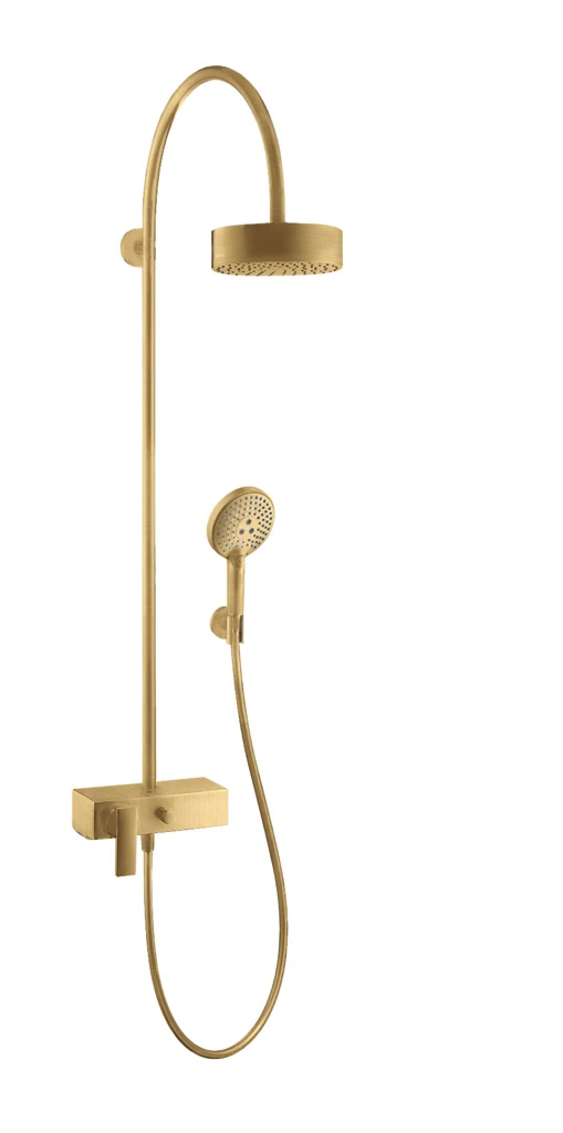 Showerpipe Axor Citterio chrom mit Brausenmischer Aufputz