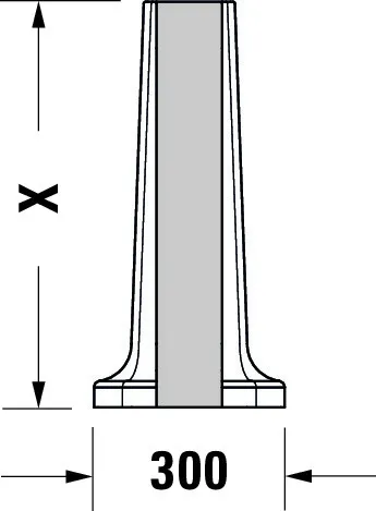 Standsäule 1930 für 043880 und 043870, weiß