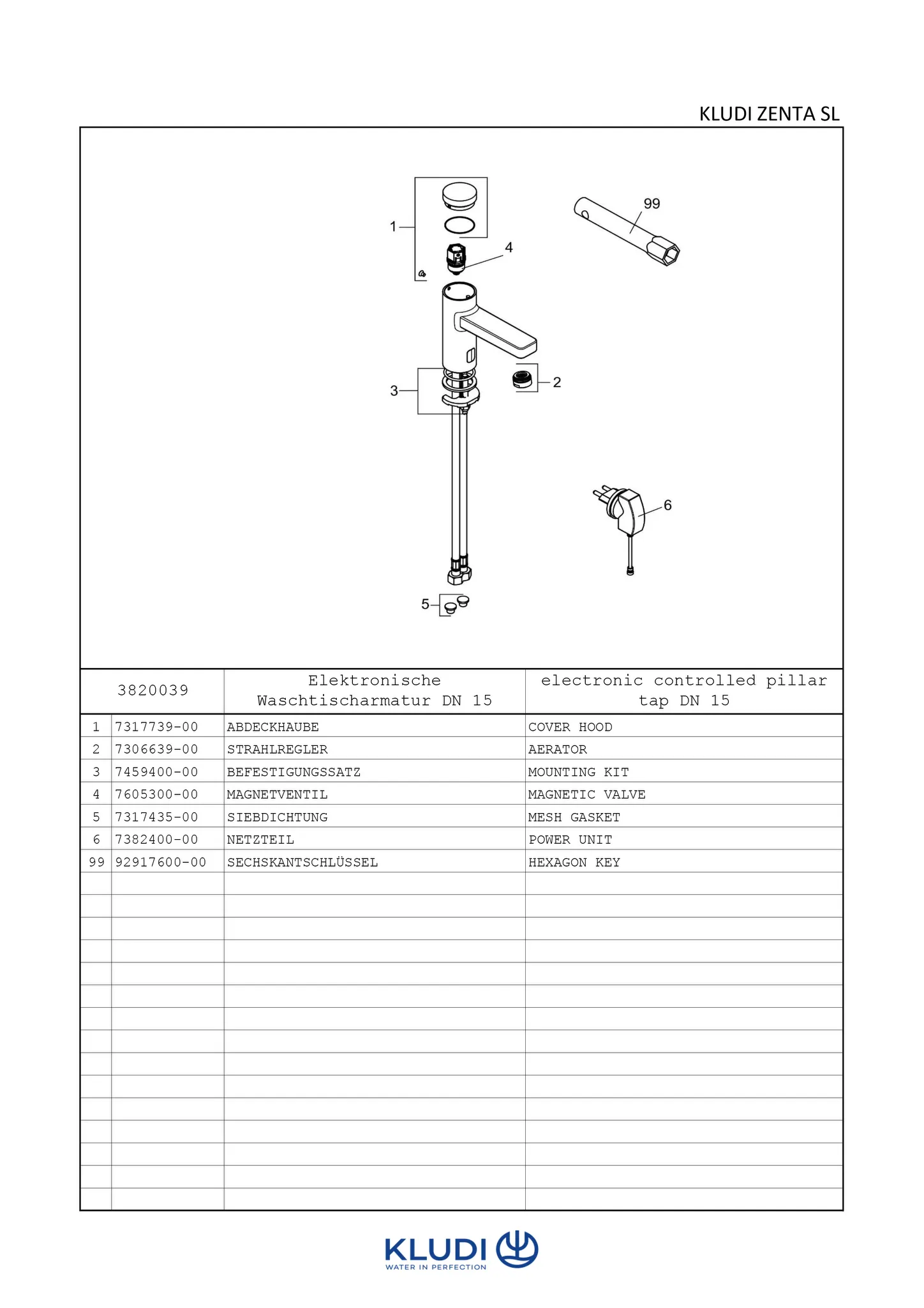 ZENTA Elektronische Waschtischarmatur mit Netzteil chrom ZENTA Elektronische Waschtischarmatur mit Netzteil chrom