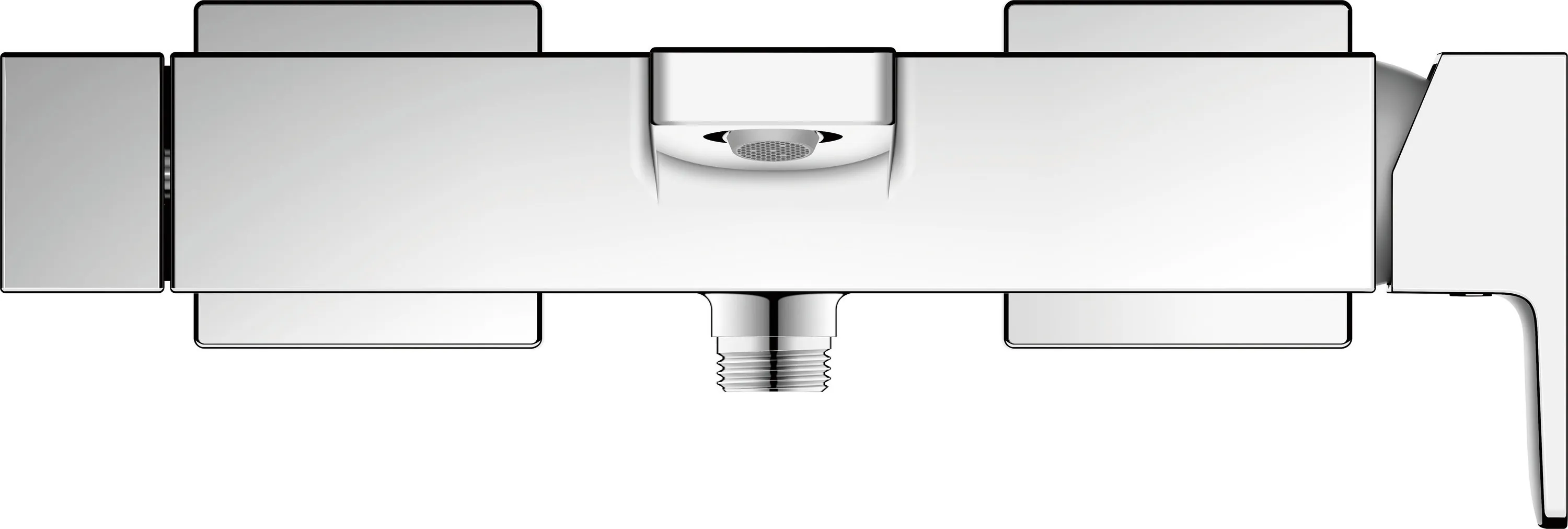 Zweihand-Wannenarmatur „Manhattan“ Ausladung 196 mm in Chrom Zweihand-Wannenarmatur „Manhattan“ Ausladung 196 mm in Chrom