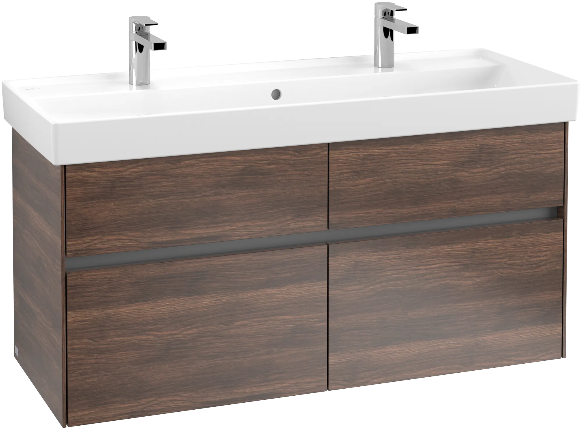 Villeroy & Boch Collaro Waschbeckenunterschrank C012B0, 1154 x 546 x 444 mm, LED-Beleuchtung, Arizona Oak