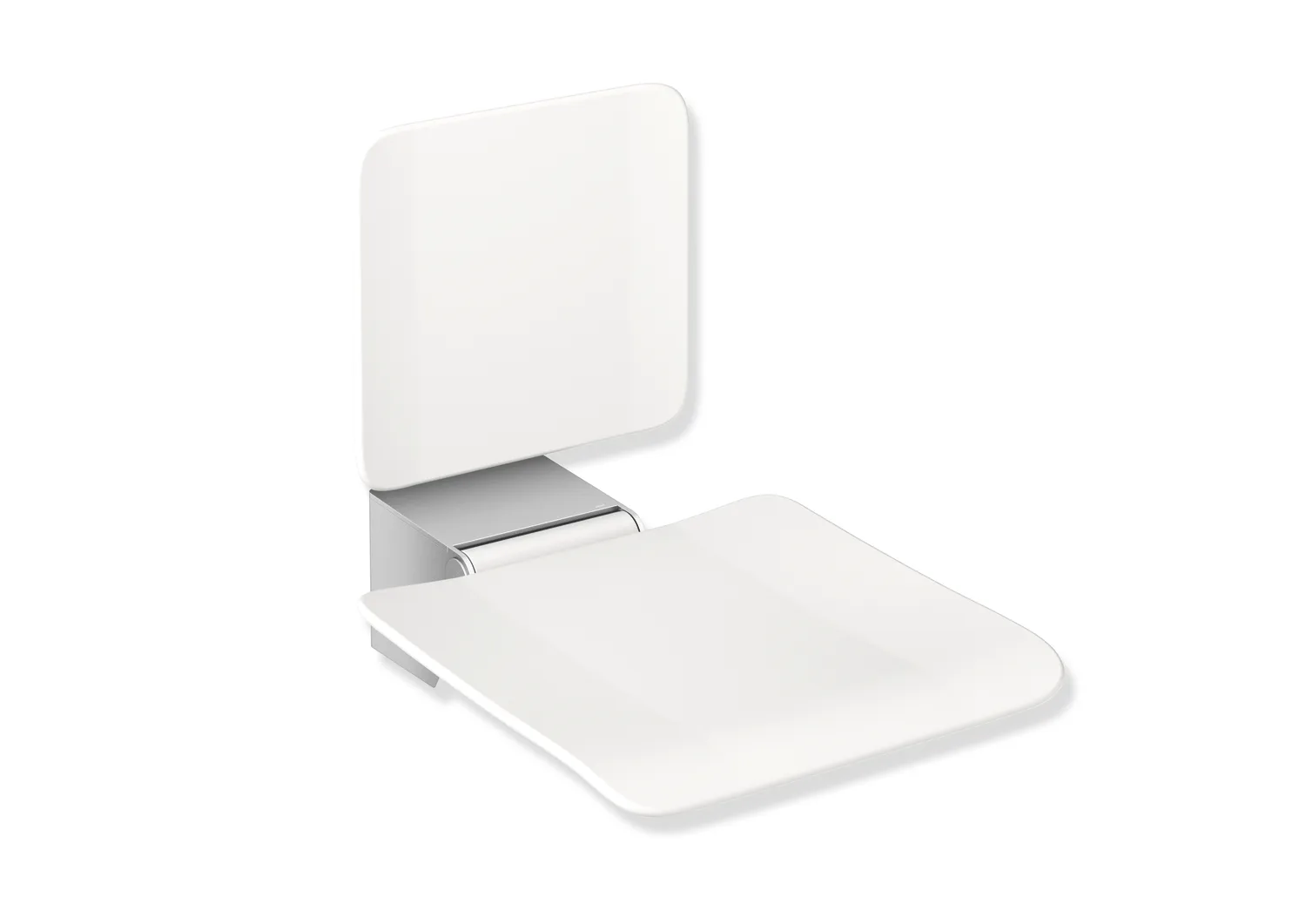 Klappsitz „System 900“ in Signalweiß Klappsitz „System 900“ in Signalweiß