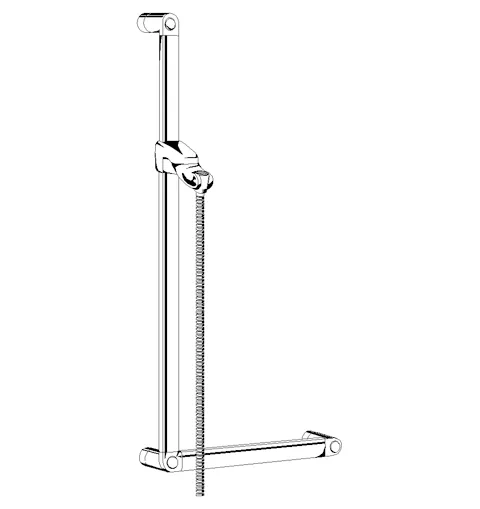 Kludi SIRENA CARE Wandstange L 900mm Horizontalgriff chrom