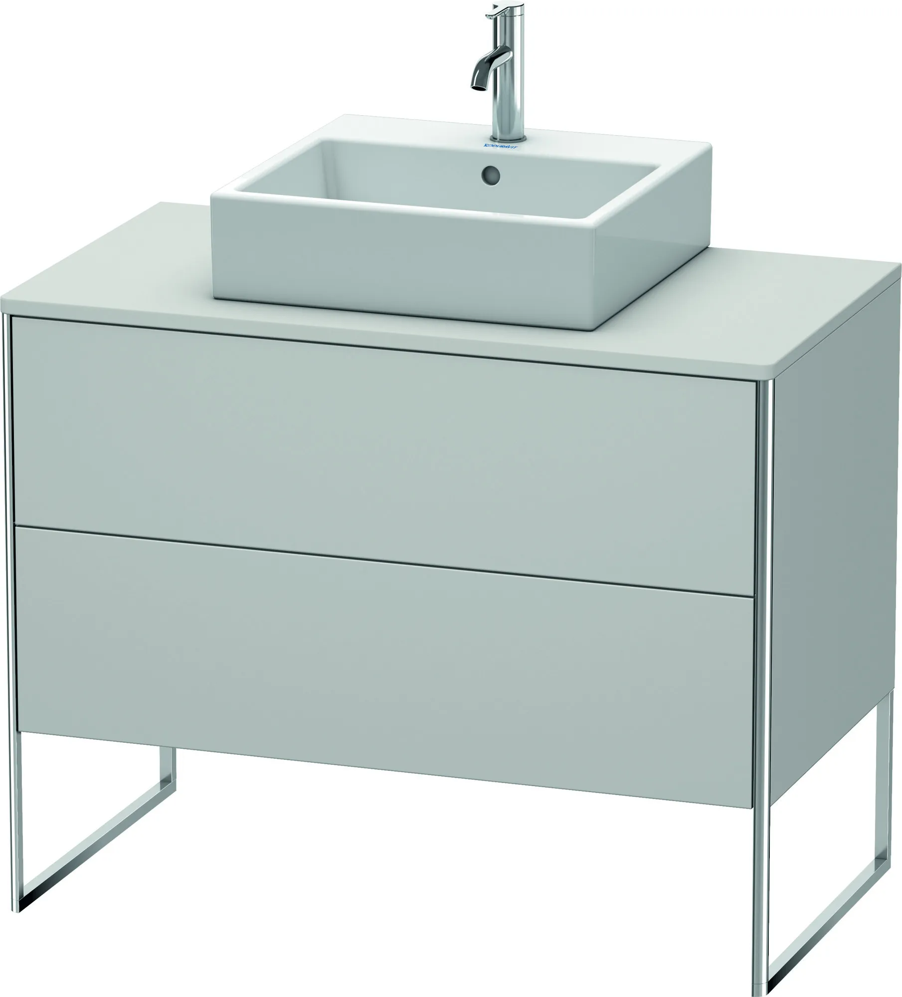 Duravit Waschtischunterschrank bodenstehend „XSquare“ 100 × 77,8 × 54,8 cm Nordic Weiß Seidenmatt Duravit Waschtischunterschrank bodenstehend „XSquare“ 100 × 77,8 × 54,8 cm Nordic Weiß Seidenmatt
