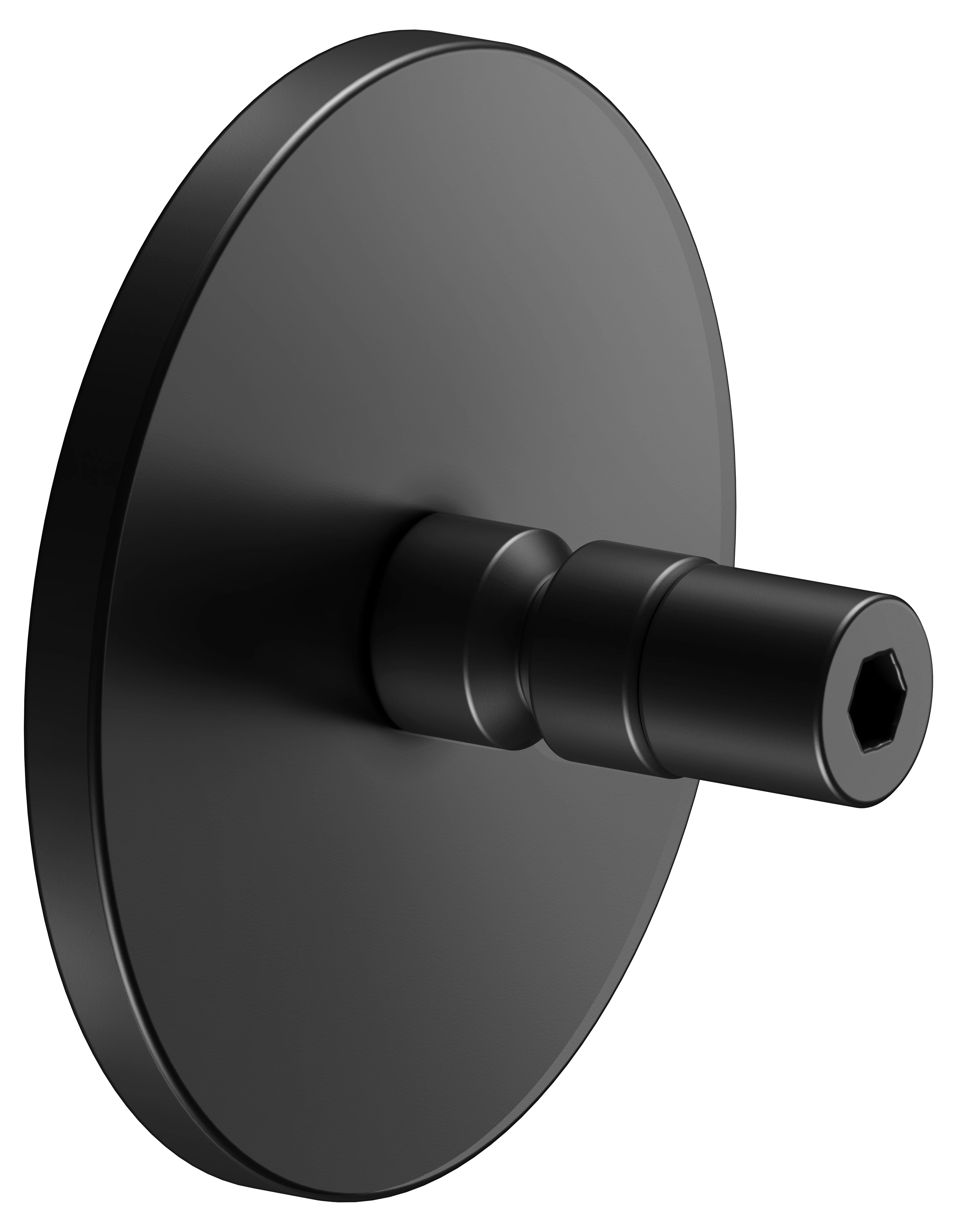 Universalartikel 04994370501 Klebe-Set 5 für 12801, 12814 mit runder Rosette schwarz matt