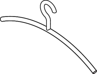 HEWI Kleiderbügel 45 cm in (5 Stück) HEWI Kleiderbügel 45 cm in (5 Stück)