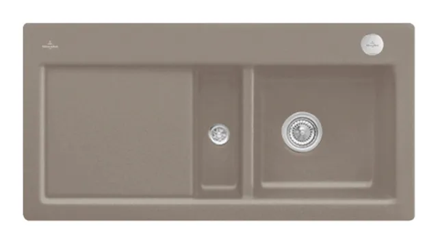 Villeroy & Boch Einbau-Küchenspülbecken „Subway“ 60 1000 × 510 × 220 mm, für Becken rechts in Timber Villeroy & Boch Einbau-Küchenspülbecken „Subway“ 60 1000 × 510 × 220 mm, für Becken rechts in Timber