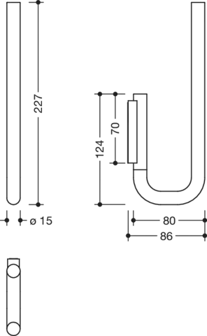 Reservepapierhalter, Edelstahl, pulverbeschichtet, Höhe 227 mm, Tiefe 86 mm, Durchmesser 15 mm, zur Aufnahme von zwei WC-Papierrollen, in Farbe DC (Schwarz tiefmatt) Reservepapierhalter, Edelstahl, pulverbeschichtet, Höhe 227 mm, Tiefe 86 mm, Durchmesser 15 mm, zur Aufnahme von zwei WC-Papierrollen, in Farbe DC (Schwarz tiefmatt)