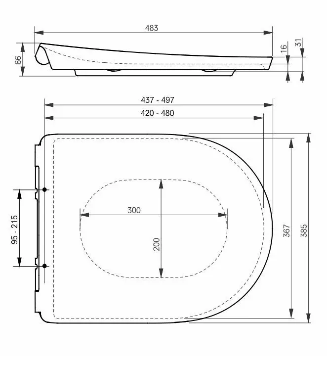 Toto Set-Tiefspül-WC mit WC-Sitz GP