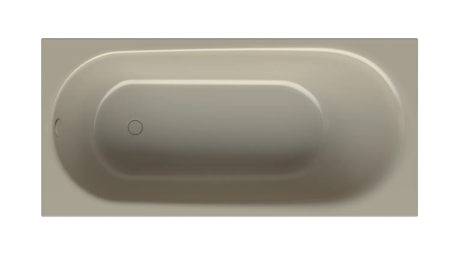 Bette BetteComodo Badewanne Rechteck Cashmere 1900x900x450 mm Einbau Unterbau 1-Sitzer Bade-Duschkombination glasierter Titan-Stahl