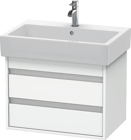 Duravit Waschtischunterschrank wandhängend „Ketho“ 65 × 48 × 44 cm Weiß Matt