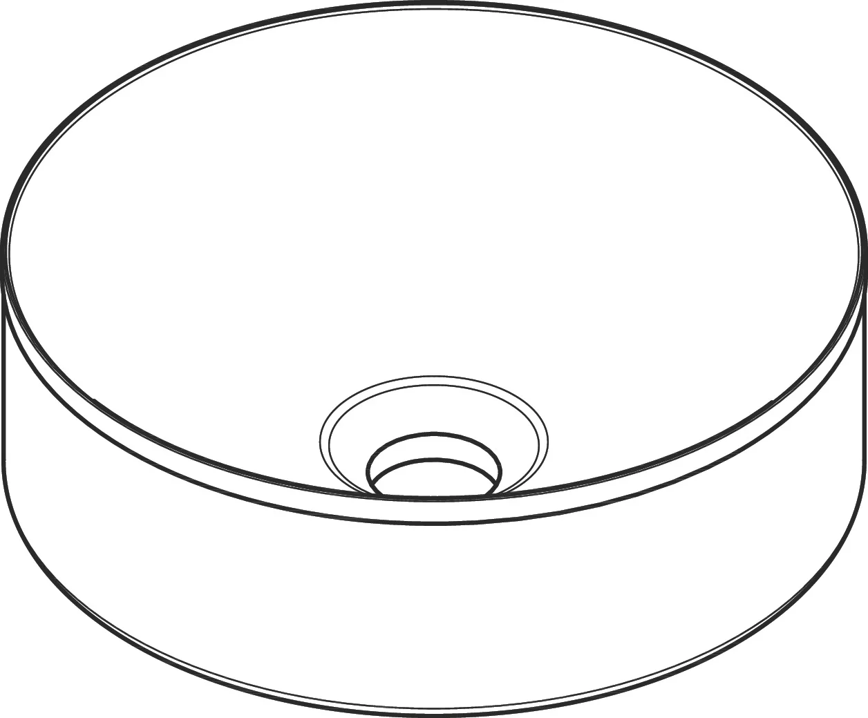 Hansgrohe AXOR Suite Aufsatzwaschtisch 300 mm, SolidSurface, Chrom, ohne Hahnloch und Überlauf, CE-konform