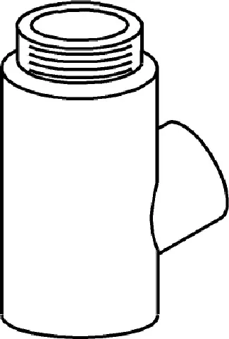 Spezial-T-Stück 1/2 i/a, Di =16 mm, Weiß 9016 für Vormontage Spezial-T-Stück 1/2 i/a, Di =16 mm, Weiß 9016 für Vormontage