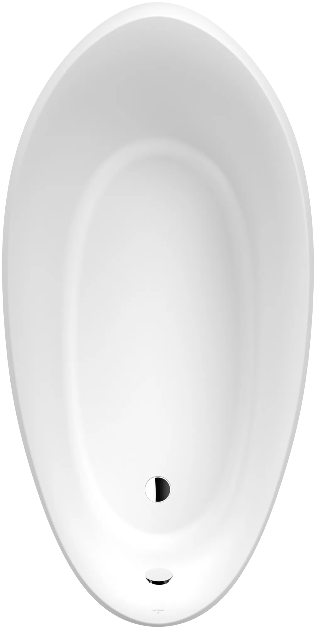 Villeroy & Boch Badewanne „Aveo“ oval 190 × 95 cm, Fußablauf