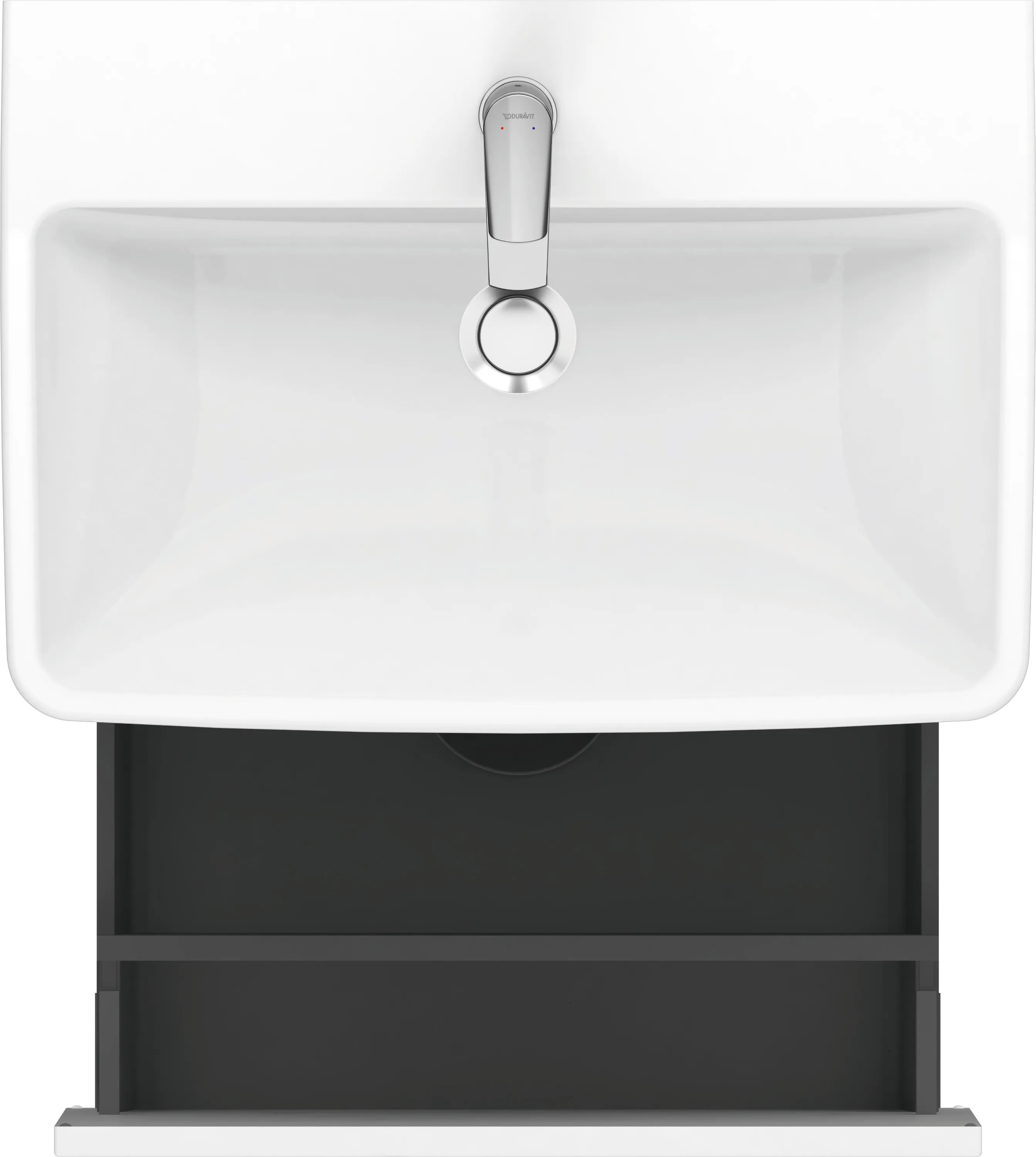Duravit Waschtischunterschrank wandhängend „No.1“ 59 × 47,8 × 42,6 cm in Beton Matt Duravit Waschtischunterschrank wandhängend „No.1“ 59 × 47,8 × 42,6 cm in Beton Matt