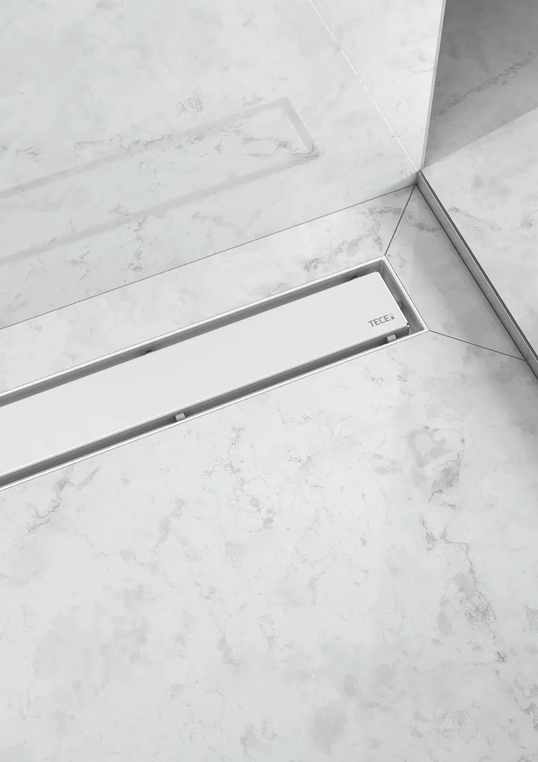 TECE Ablaufabdeckung „TECEdrainline“ steel in Weiß (matt) TECE Ablaufabdeckung „TECEdrainline“ steel in Weiß (matt)