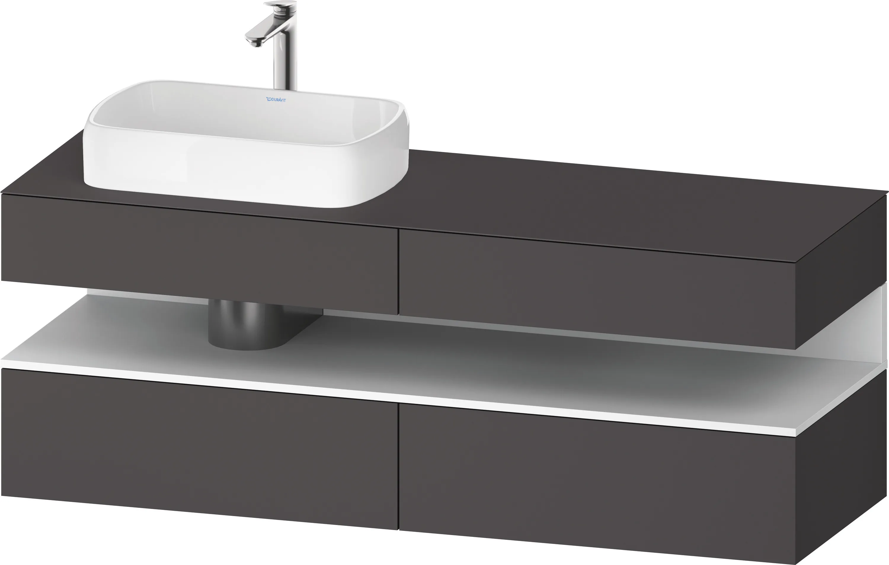 Duravit Waschtischunterschrank wandhängend „Qatego“ 160 × 60 × 55 cm