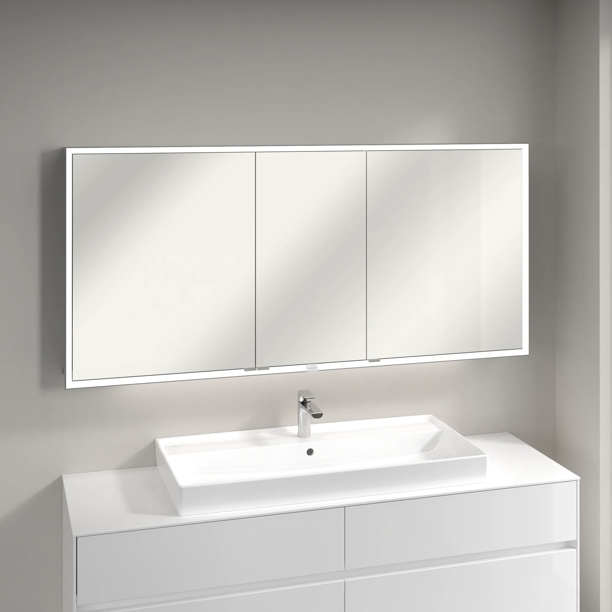 Villeroy & Boch Vorbau-Spiegelschrank „My View Now“ 1600 × 750 × 168 mm in White Matt