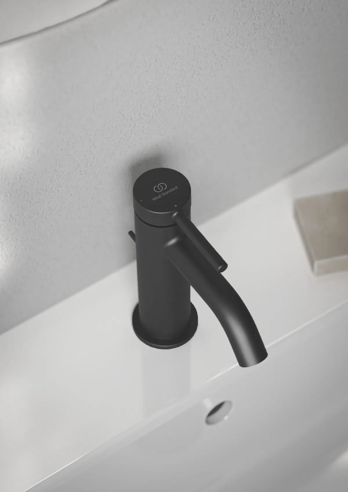 Waschtischarmatur Ceraline Nuovo H85 Ausladung 90mm mit Ablaufgarnitur BlueStart Chrom Waschtischarmatur Ceraline Nuovo H85 Ausladung 90mm mit Ablaufgarnitur BlueStart Chrom