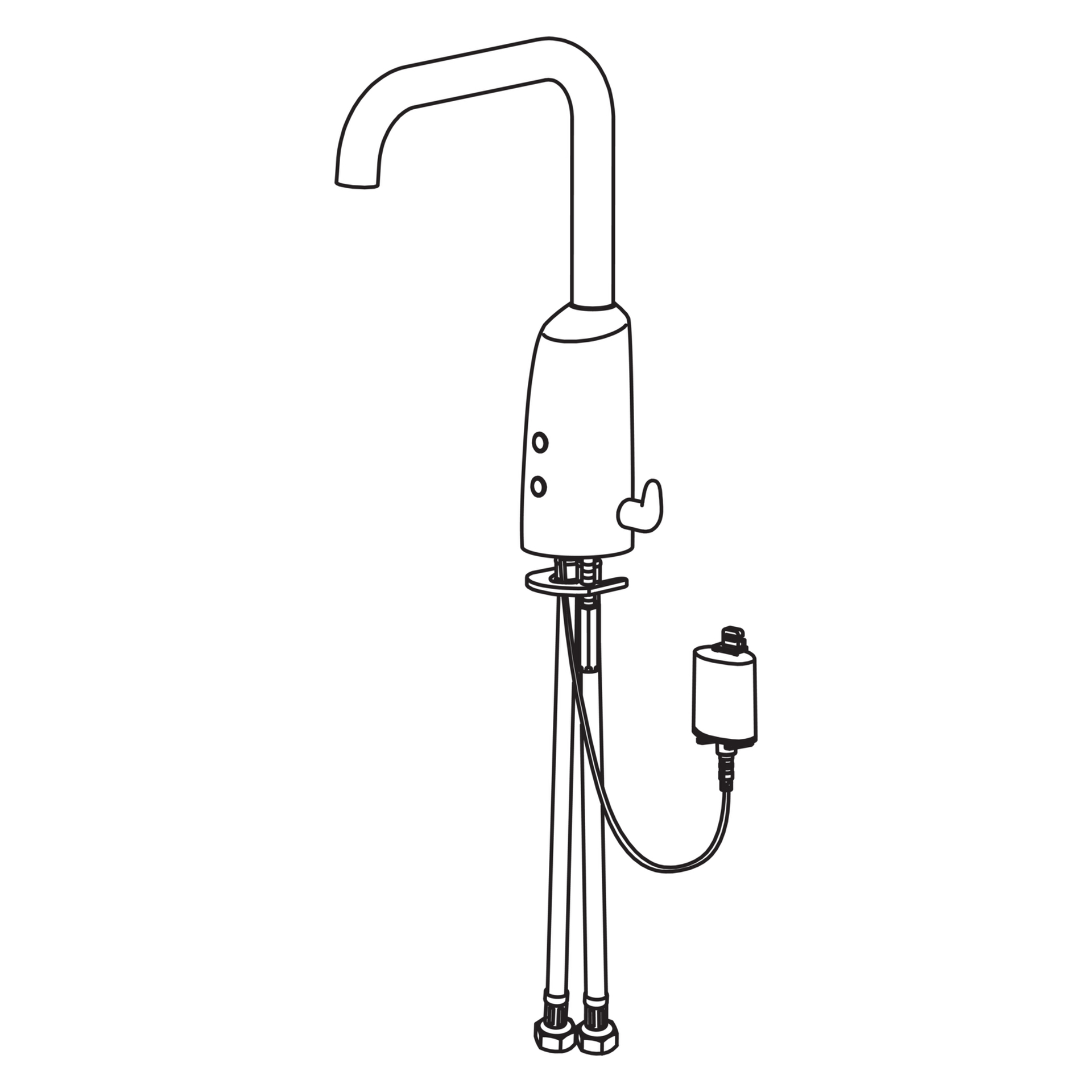 Hansa Waschtischarmatur, elektronisch „Electra“ Ausladung 170 mm in Chrom Hansa Waschtischarmatur, elektronisch „Electra“ Ausladung 170 mm in Chrom