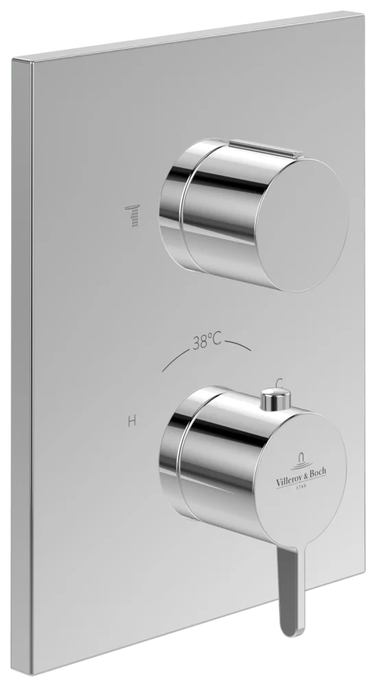 Villeroy & Boch Conum Unterputz-Thermostat, Einhand Dusch Thermostate, Chrom Villeroy & Boch Conum Unterputz-Thermostat, Einhand Dusch Thermostate, Chrom