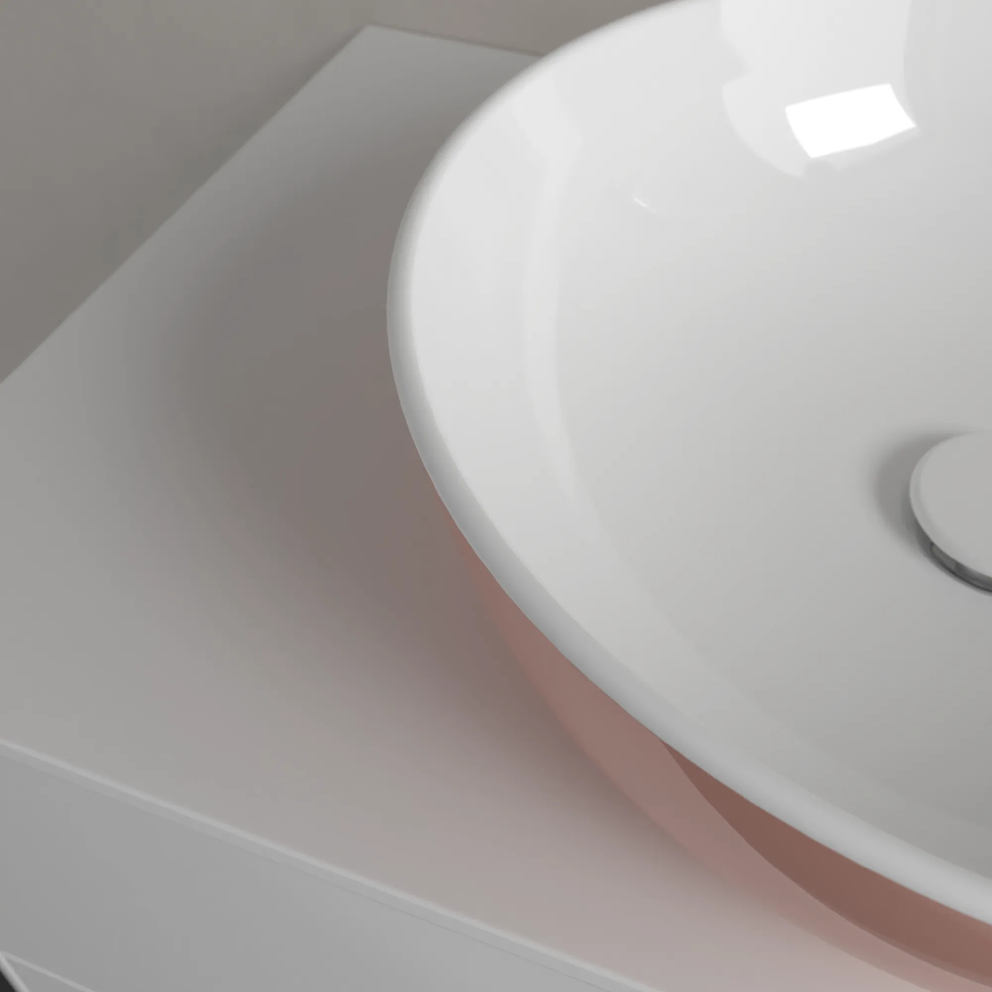 Villeroy & Boch Aufsatzwaschtisch aus TitanCeram „Artis“ ⌀ 430 mm in Powder
