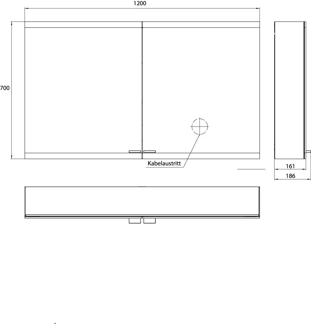 emco Aufputz-Spiegelschrank „asis evo“ 120 × 70 × 18,6 cm emco Aufputz-Spiegelschrank „asis evo“ 120 × 70 × 18,6 cm