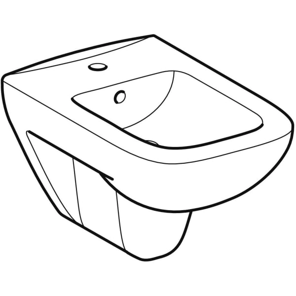 Wand-Bidet „Renova Plan“, mit Überlauf 35 × 34 × 54 cm 