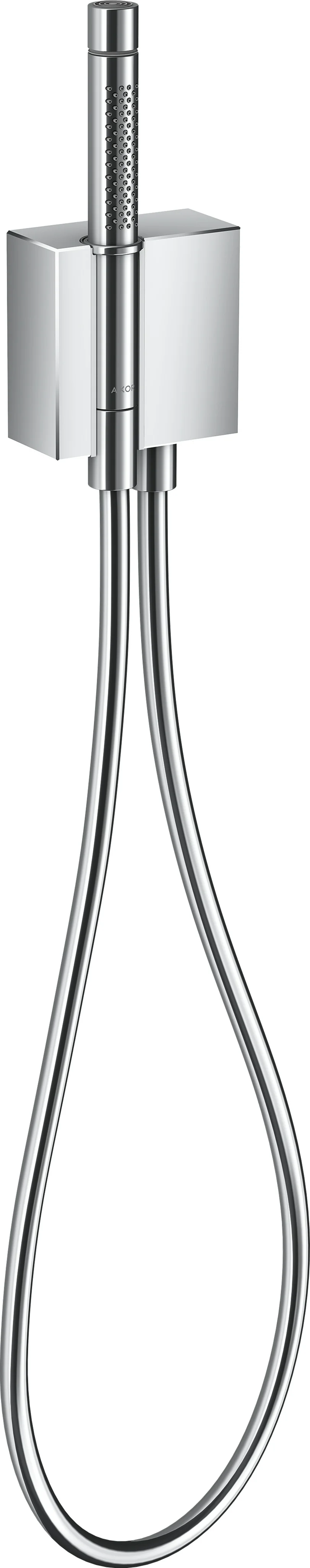 Hansgrohe AXOR Edge Portereinheit mit Stabhandbrause - Diamantschliff, Chrom, Brausekopf 68 x 24 mm, Schlauchlänge 1.250 mm