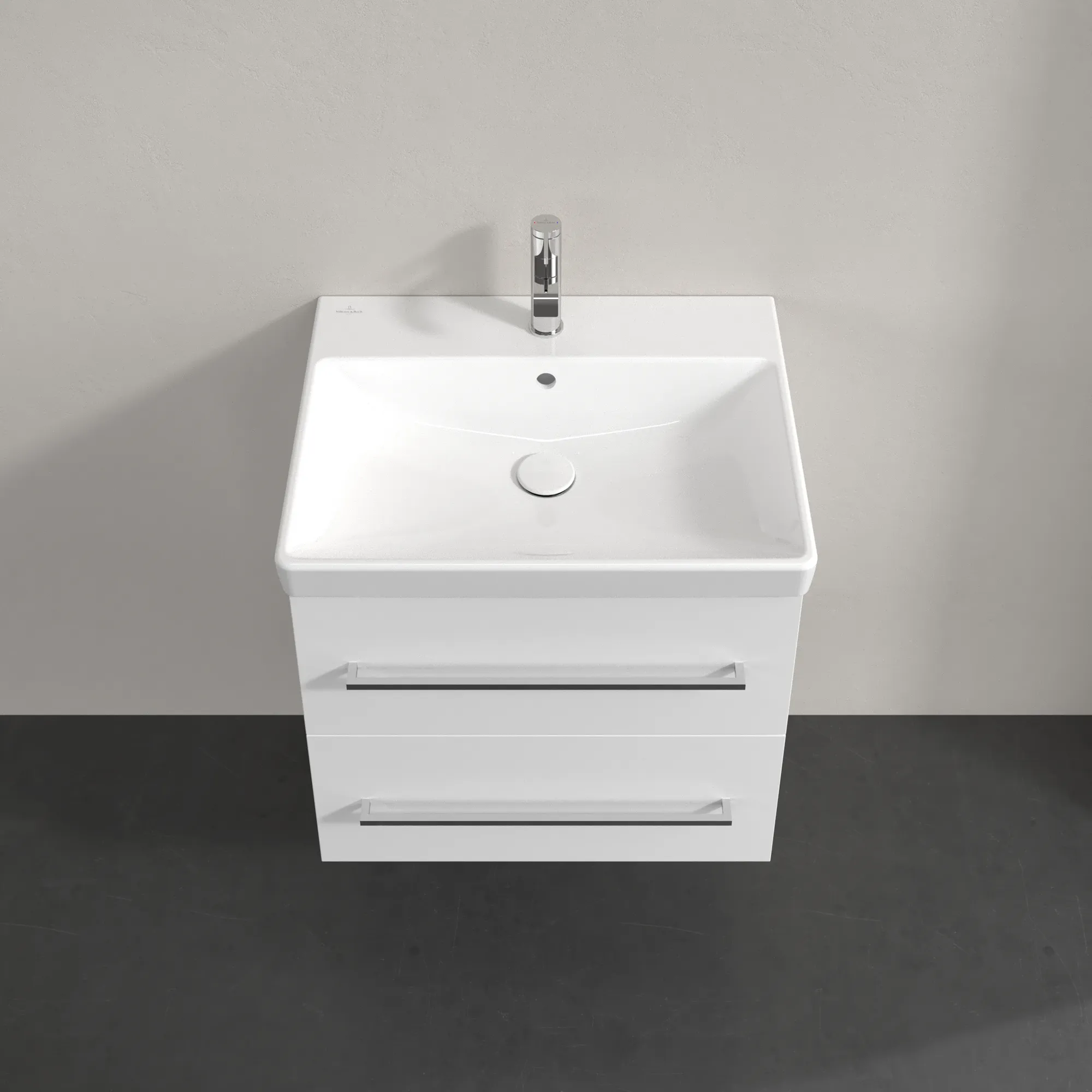 Villeroy & Boch Avento Waschbeckenunterschrank A88900, 576x514x484mm, 2 Auszüge, Brilliant White Villeroy & Boch Avento Waschbeckenunterschrank A88900, 576x514x484mm, 2 Auszüge, Brilliant White