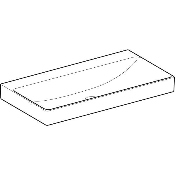 Wandwaschtisch „One“, rechteckig 90 × 48 cm mit KeraTect® Wandwaschtisch „One“, rechteckig 90 × 48 cm mit KeraTect®