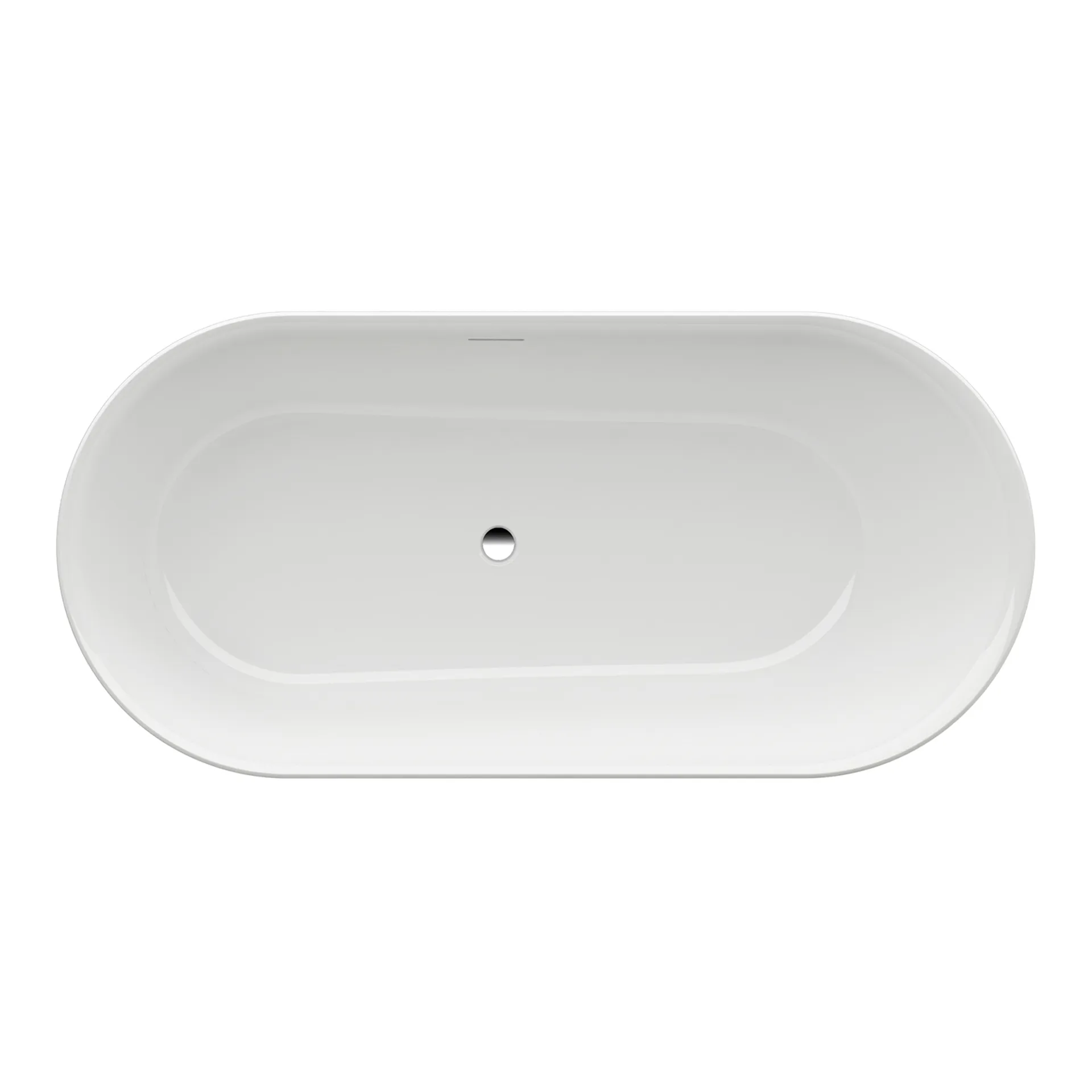 Laufen Badewanne „Kartell“ freistehend oval 171,5 × 81,4 cm