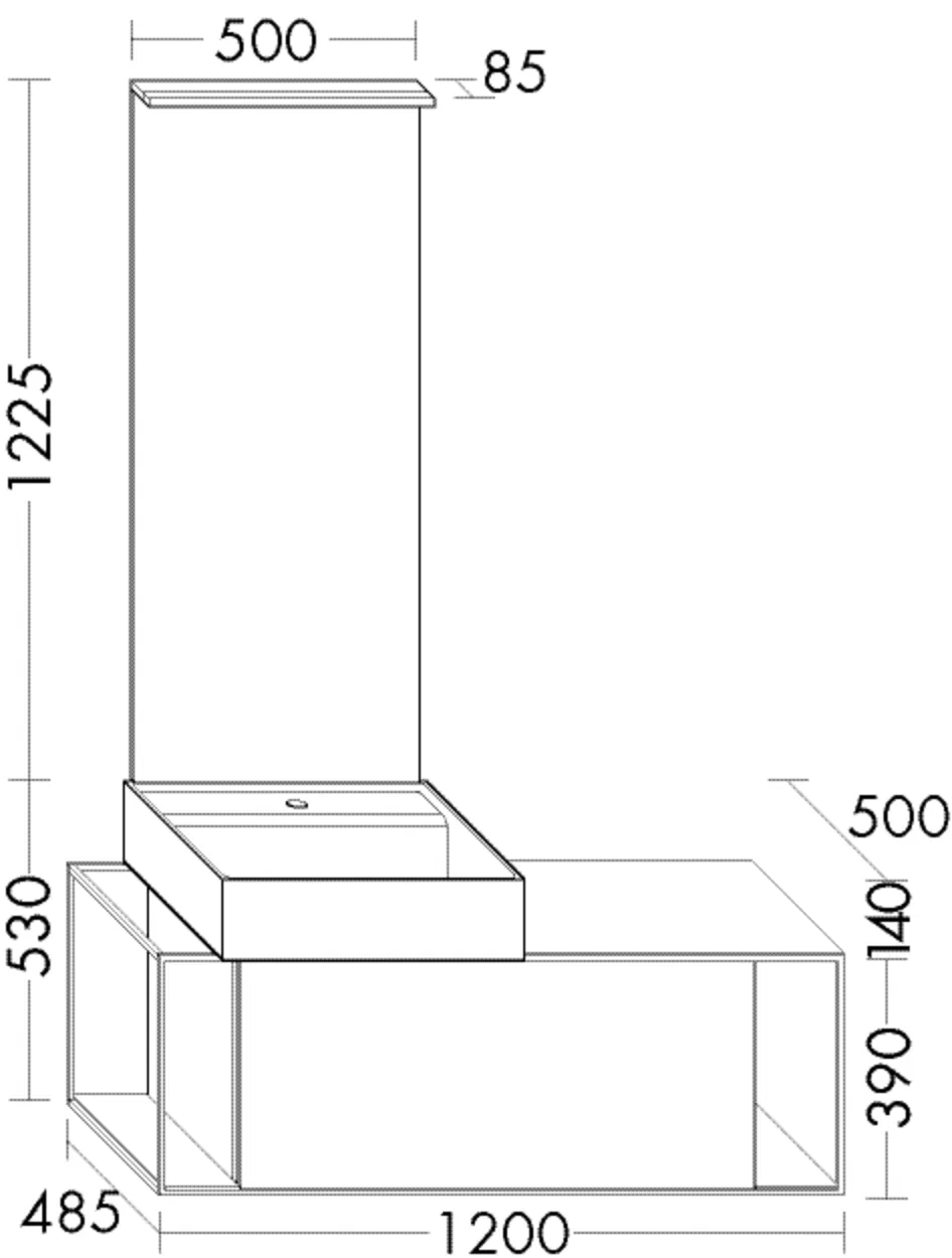 burgbad Badmöbelset „Junit“ Griffleiste, Schwarz eloxiert, in Eiche Dekor Urban burgbad Badmöbelset „Junit“ Griffleiste, Schwarz eloxiert, in Eiche Dekor Urban