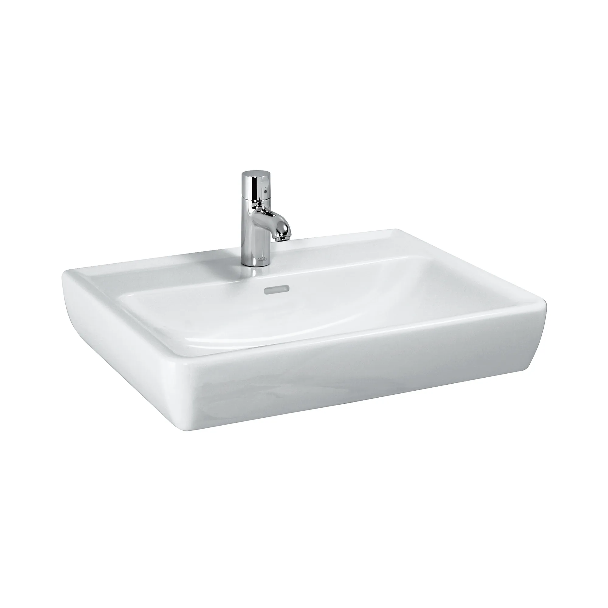 Waschtisch PRO A 480x550x170 1 Hahnloch mit Überlauf weiß